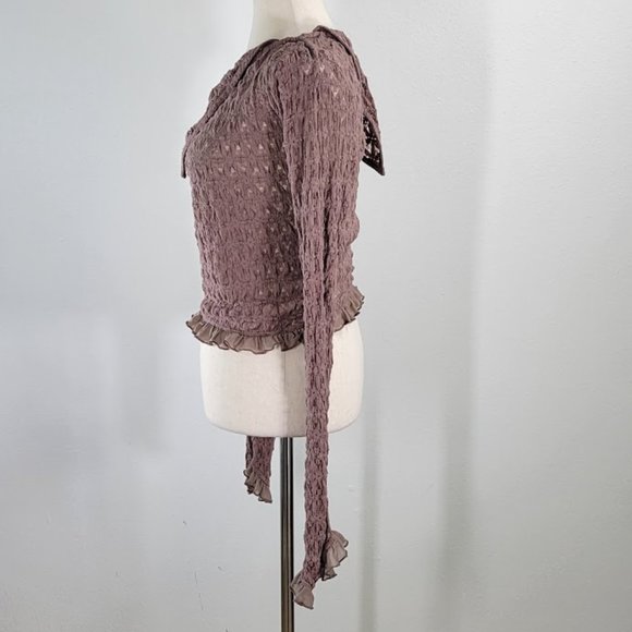 FREE PEOPLE add to cart lace top Sz M NEW - Picture 5 of 8